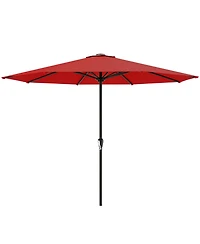 Gnuadz 12Feet Patio Umbrella Push Tilt Crank 8 Ribs Outdoor Table Garden Pool