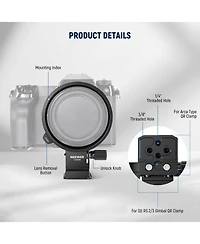 Neewer CA059 Camera Mounting Accessory for Dji Rs 3/2 and Arca Quick Release System