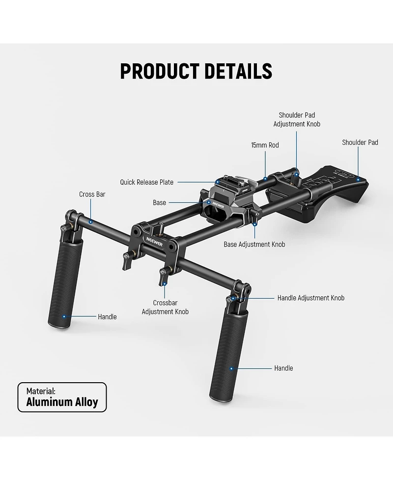 Neewer SR007 Camera Mounting Accessory with 40cm for SmallRig Follow Focus
