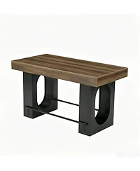 Tribesigns 63" Bar Table: Industrial counter height pub table with footrest. Coffee bar unit for kitchen, bistro, dining room.