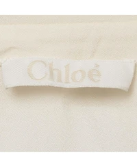 Pre-Owned Chloe Women's Embroidered Panel Crepe Blouse