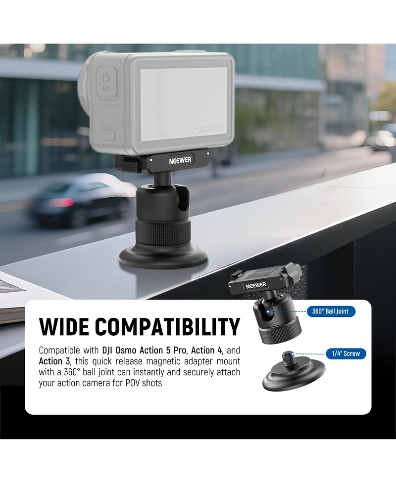 Neewer AC013 Camera Mounting Accessory for Dji Osmo 360 / Action 5 Pro /