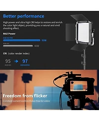 Neewer Led Video Light with 50W, Cri 97, Rgb