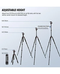 Neewer TP17B Camera Tripod with 13.2 lbs for select iPhone models