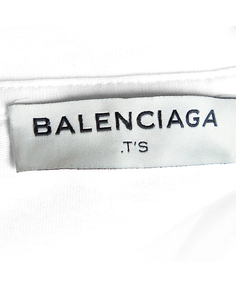 Pre-Owned Balenciaga Women's Abstract Print Cotton Crewneck T-Shirt