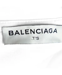 Pre-Owned Balenciaga Women's Abstract Print Cotton Crewneck T-Shirt