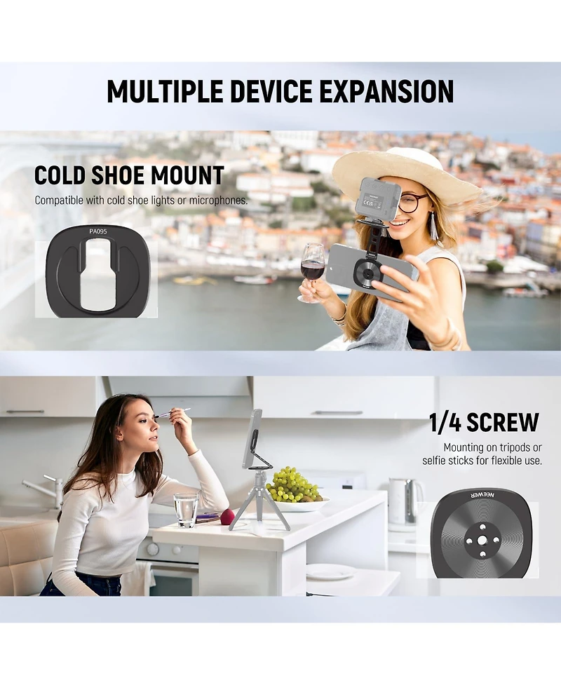 Neewer PA095 Camera Mounting Accessory for select iPhone and Android mobile devices