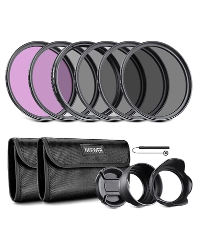 Neewer ND2 Camera Lens Accessory with Cpl, ND2, ND4 for select Canon, Nikon and Sony cameras