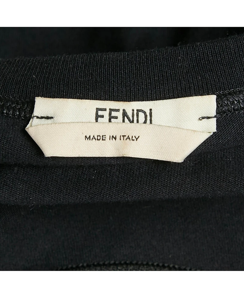 Pre-Owned Fendi Women's Love Applique Cotton T-Shirt