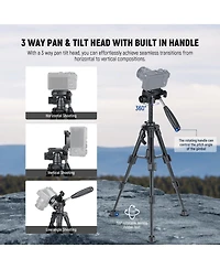 Neewer TP02 Camera Tripod with 13lb for select iPhone models