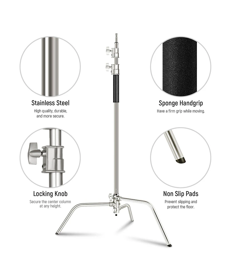 Neewer Photography Light Stand with 10.8ft, 330cm, 4.2ft