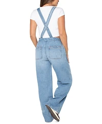 Celebrity Pink Women's Wide-Leg Crossover Back Overalls