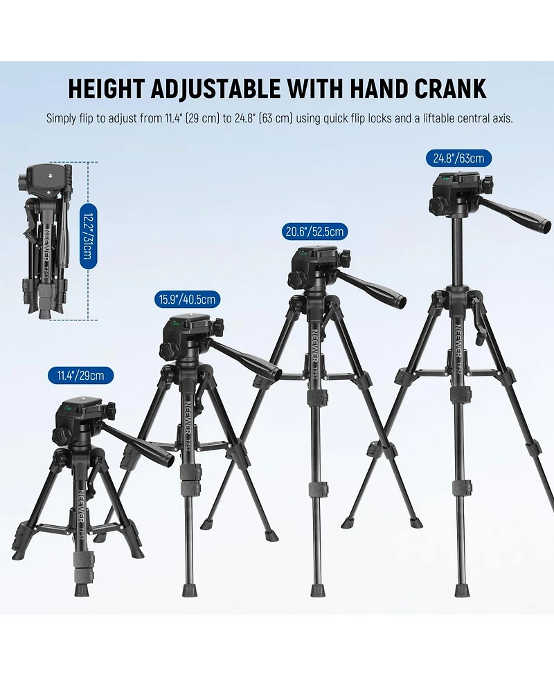 Neewer TP52 Camera Tripod for select iPhone models