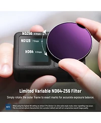 Neewer ND64-256 Camera Lens Accessory with ND64-256 for select Dji Osmo Action models
