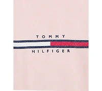 Tommy Hilfiger Girls' 2T-6X Long-Sleeve Sweatshirt and Pants, 2-Piece Set