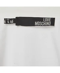 Pre-Owned Love Moschino Women's Beaded Cotton Belted Shirt