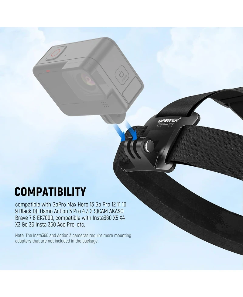 Neewer Gp- Camera Mounting Accessory for select GoPro