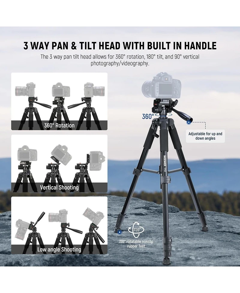 Neewer TP55 Camera Tripod for select iPhone models