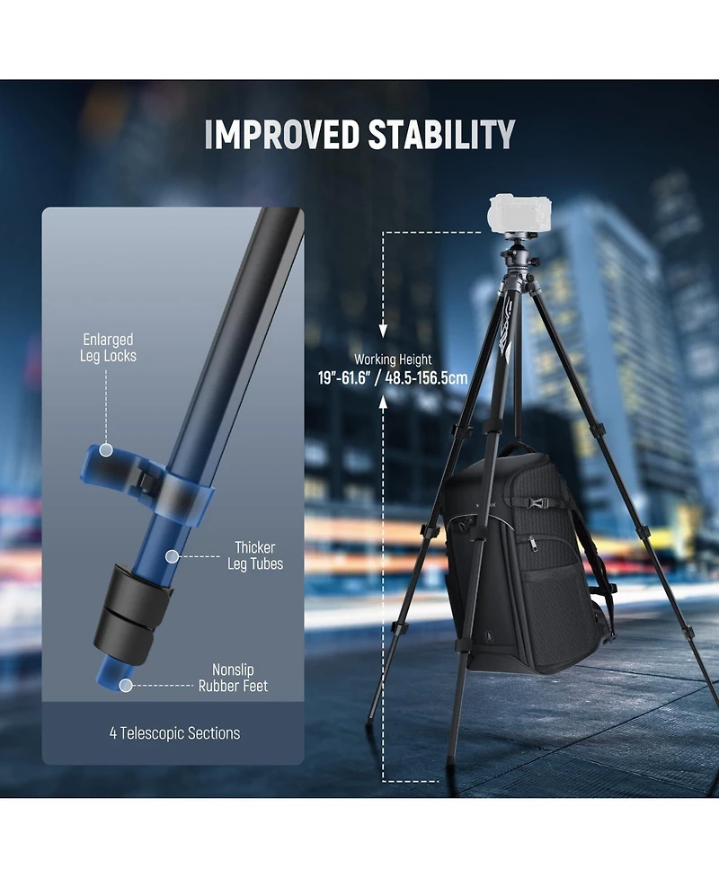 Neewer LT07 Camera Tripod with 22lb for Pd Tripod Plate