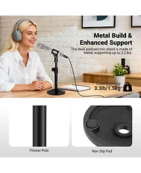Neewer MS015 Microphone with 3.3 lbs for Yeti Snowball HyperX QuadCast SoloCast Shure