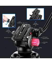 Neewer Camera Tripod with 200cm, 17.6lb, 8kg for select Canon, Nikon and Sony cameras