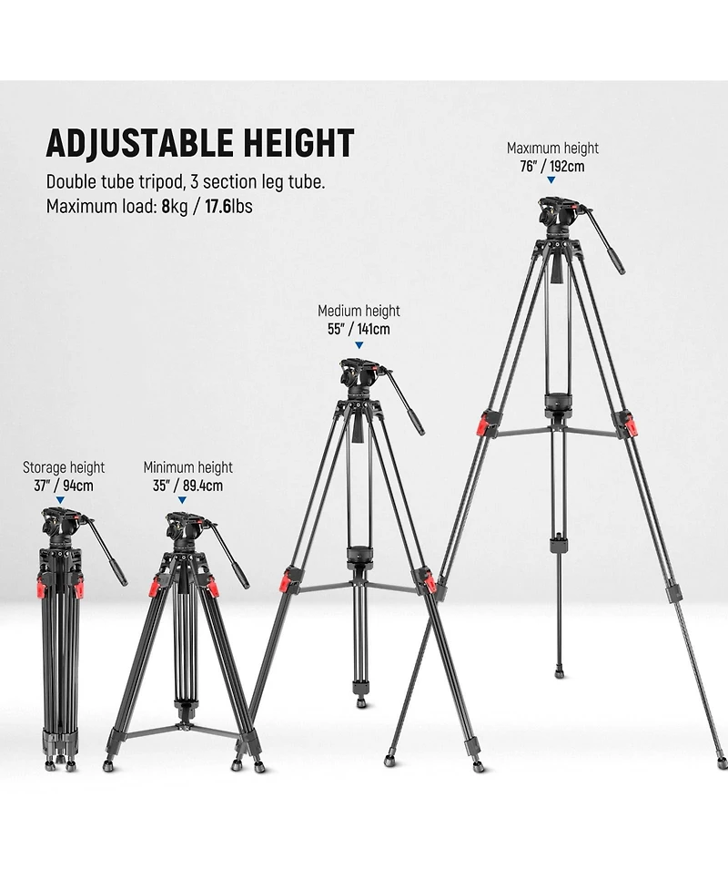 Neewer LL27 Camera Tripod with 17.6lb