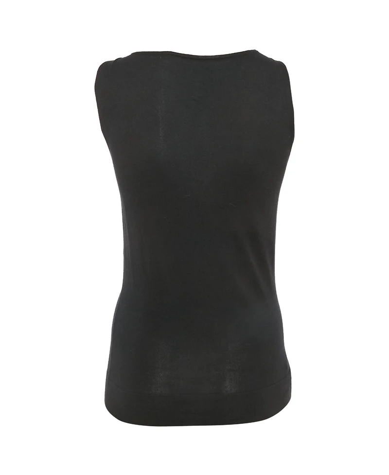 Pre-Owned Gucci Women's V-Neck Twist-Front Sleeveless Top