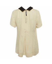 Pre-Owned Marni Women's Crepe Top with Contrast Collar