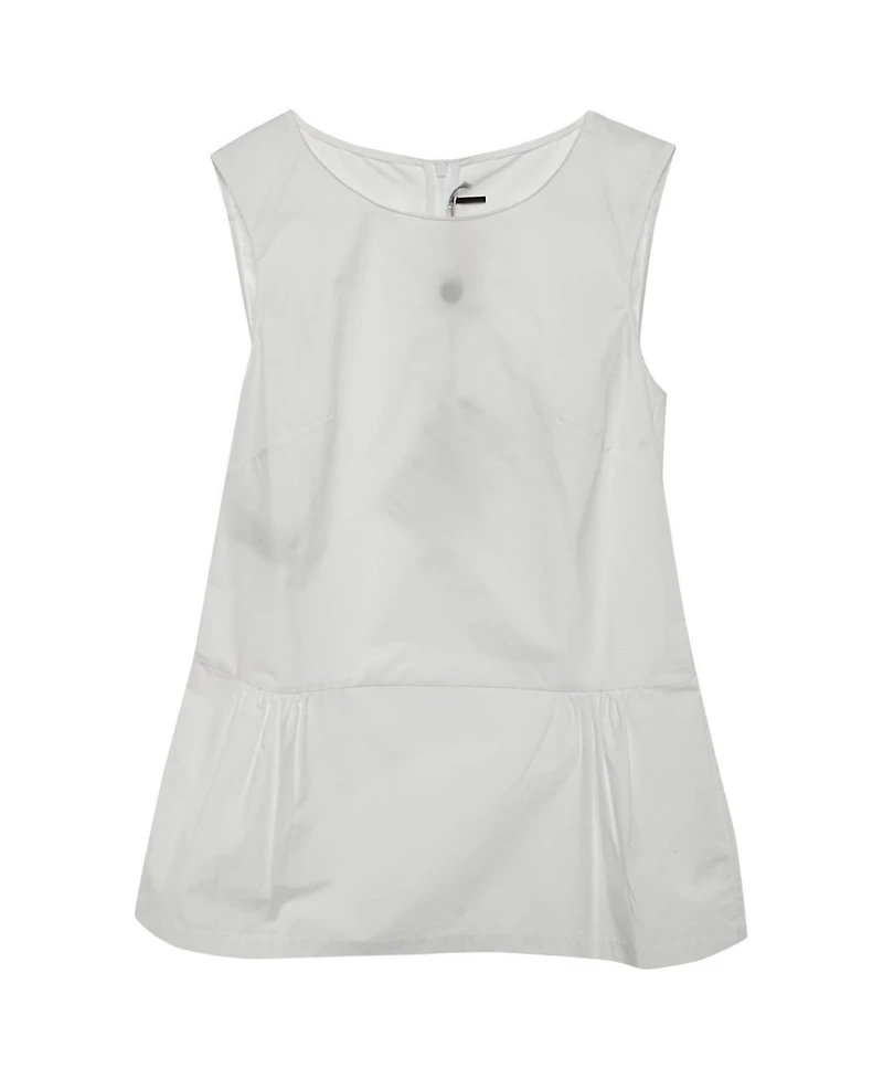 Pre-Owned Marni Women's Sleeveless Cotton Poplin Peplum Tank Top