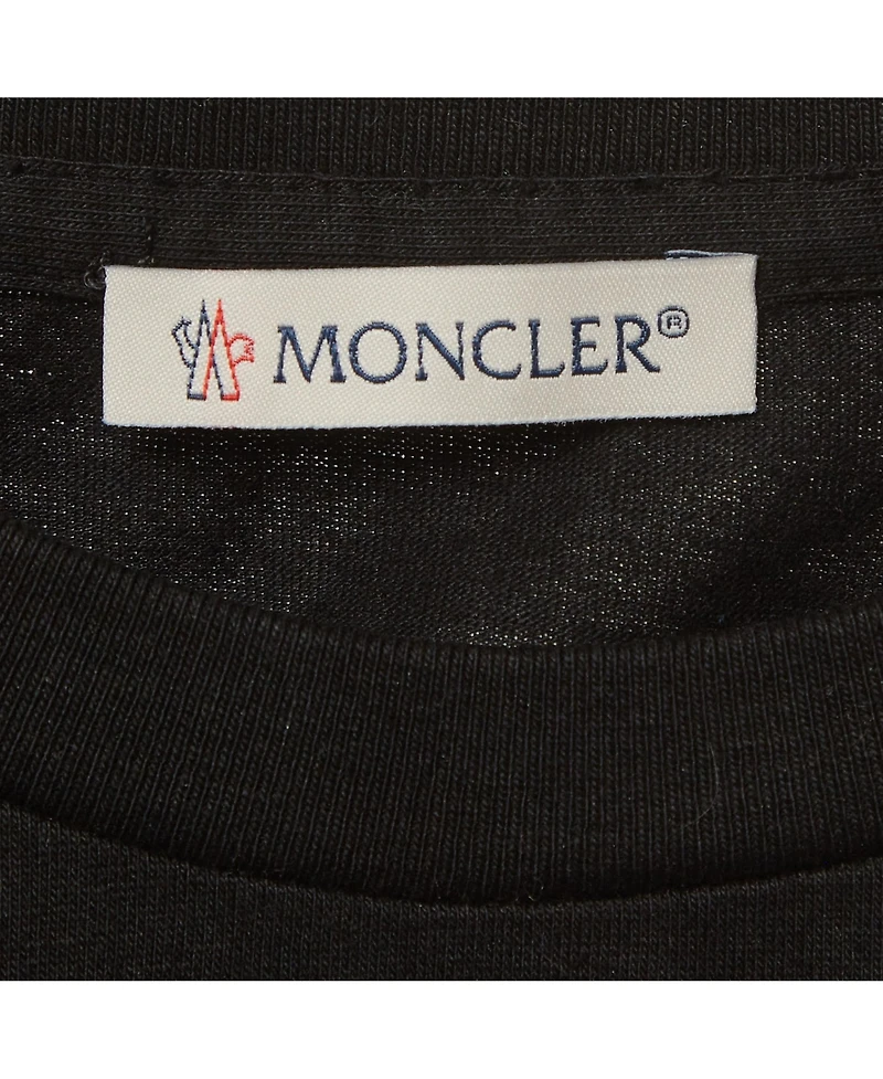 Pre-Owned Moncler Women's Metallic-Effect Logo Cotton T-Shirt
