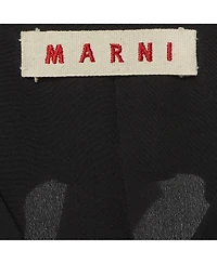 Pre-Owned Marni Women's Ruffled Silk Zip-Front Top
