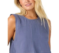 O'Neill Women's Tasia Double Gauze Cotton Tank Top