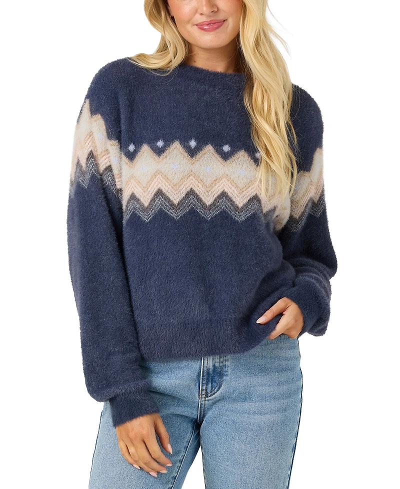O'Neill Women's Kieren Ribbed Knit Crewneck Cardigan