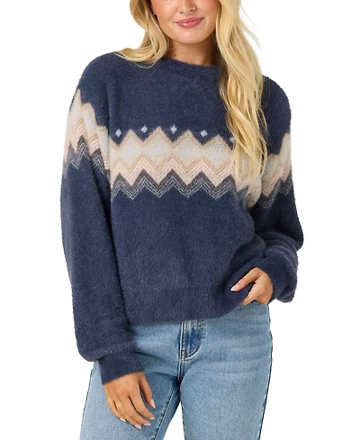 O'Neill Women's Kieren Ribbed Knit Crewneck Cardigan
