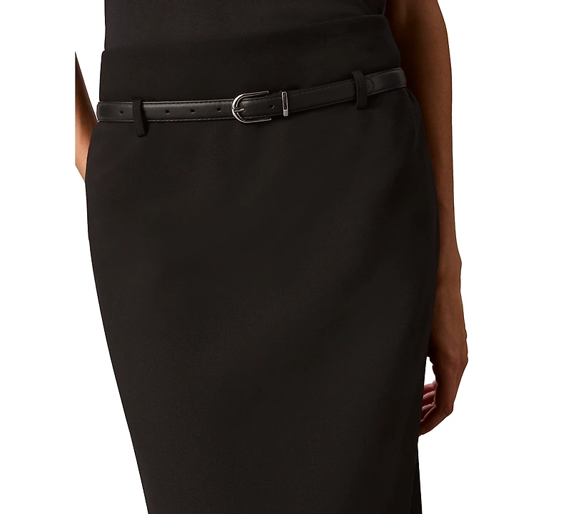 Calvin Klein Women's Belted Midi Pencil Skirt