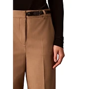 Calvin Klein Women's Wide-Leg High-Rise Pants