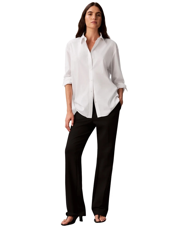 Calvin Klein Women's Collared Neck Shirt