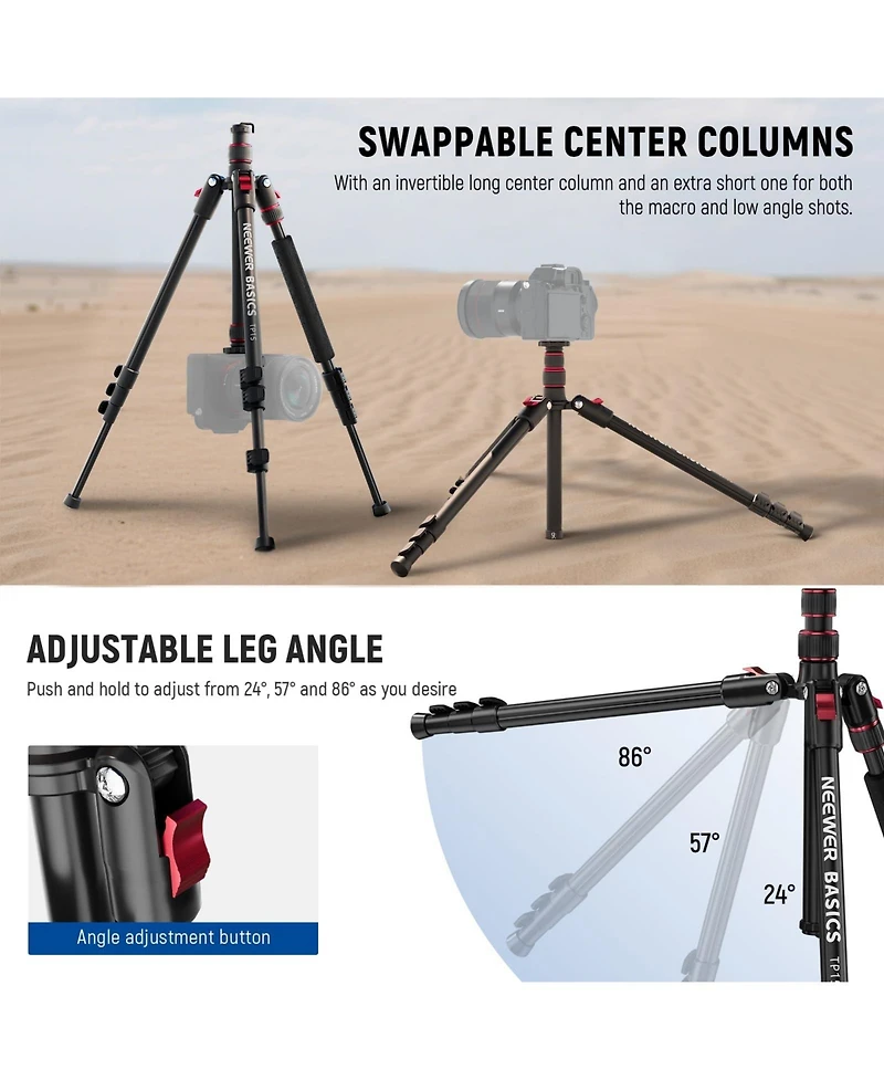 Neewer TP15 Camera Tripod for select iPhone models