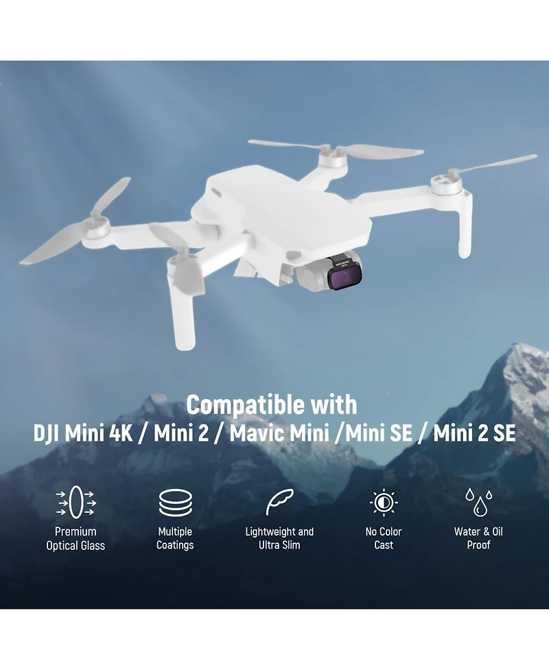 Neewer ND4 Camera Lens Accessory with Cpl, ND4, ND8 for Dji Mini 4K/2/Mavic/SE/2 SE