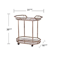 Augusta Home Ari Art Deco Bar Cart