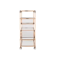 Augusta Home Maylynn Art Deco Mirrored Bar Cart