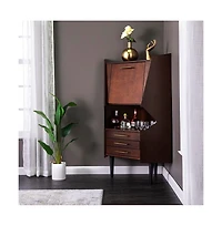 Augusta Home Larson Corner Bar Cabinet
