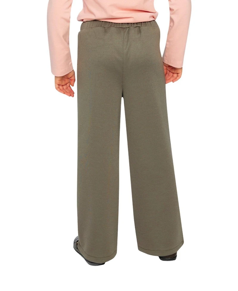 Deux par Little Girls Flare Pants Sage