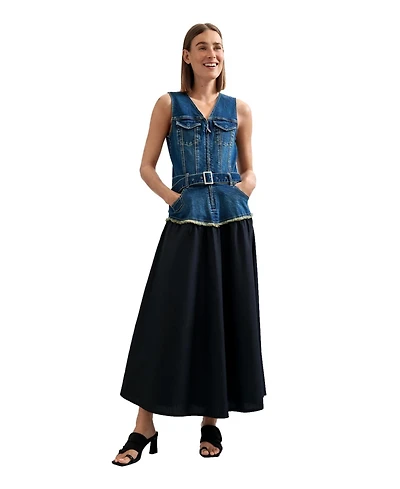 Desigual Women's Sleeveless Denim Dress