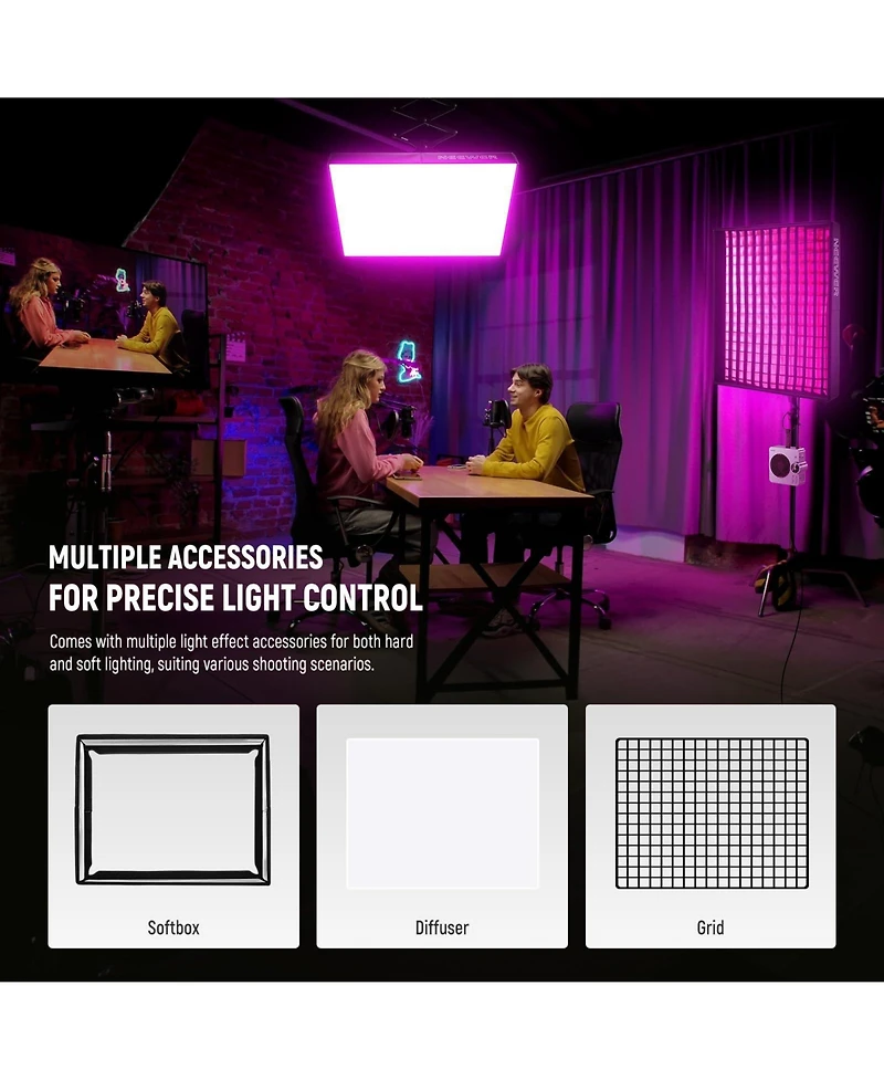 Neewer AF200C Softbox with 200W, 25000lux, 10000K