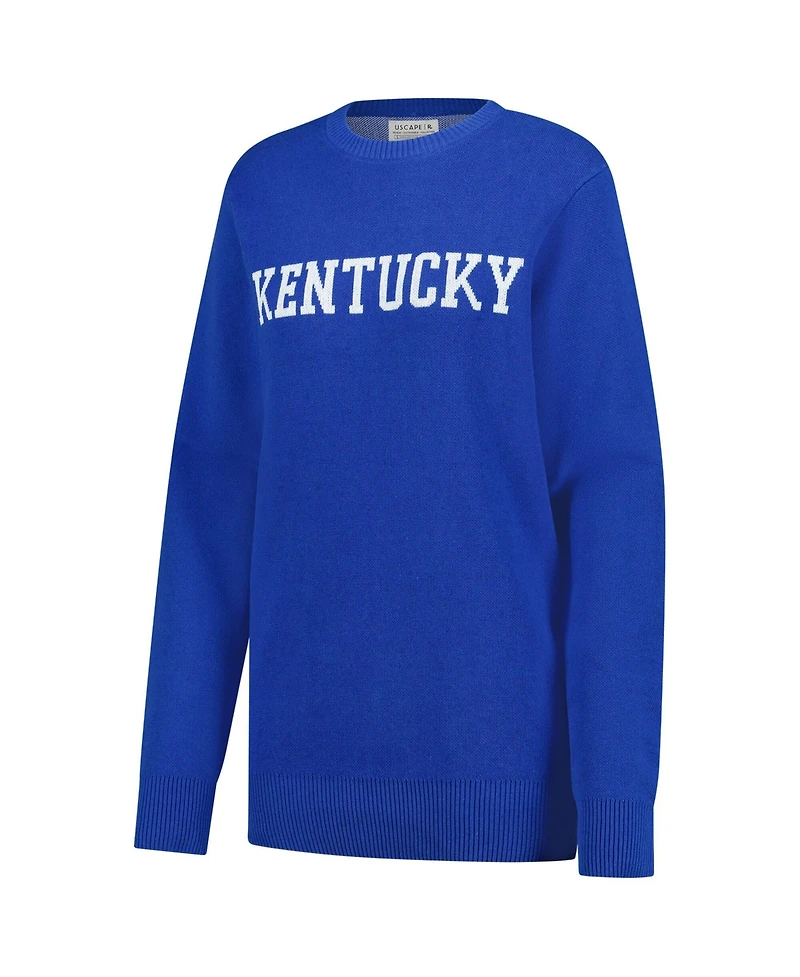Uscape Apparel Men's and Women's Royal Kentucky Wildcats Renew Knit Vintage Sweater