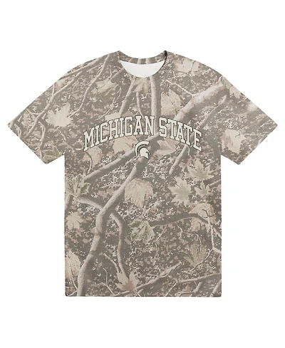 Uscape Apparel Men's Camo Michigan State Spartans Back Bay Heavyweight T-Shirt
