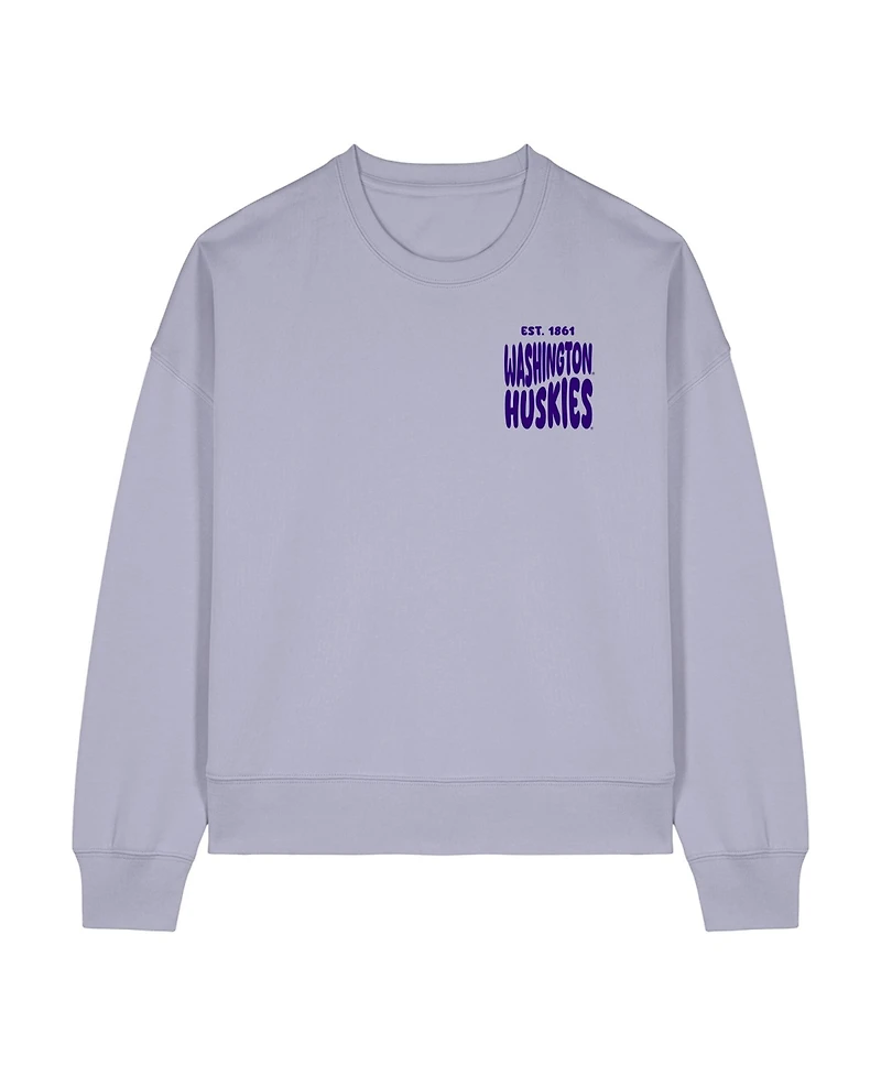 Uscape Apparel Women's Purple Washington Huskies Cloud Sweatshirt