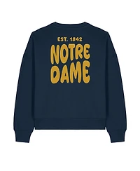 Uscape Apparel Women's Navy Notre Dame Fighting Irish Cloud Sweatshirt