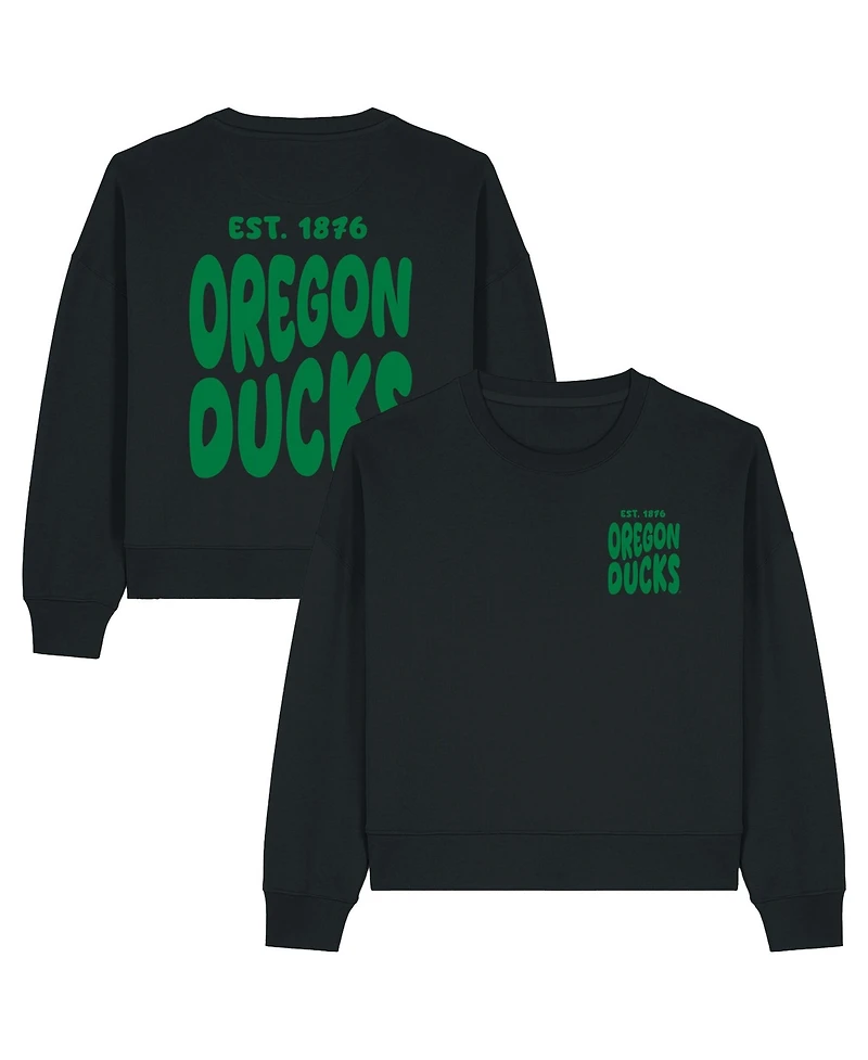 Uscape Apparel Women's Black Oregon Ducks Cloud Sweatshirt